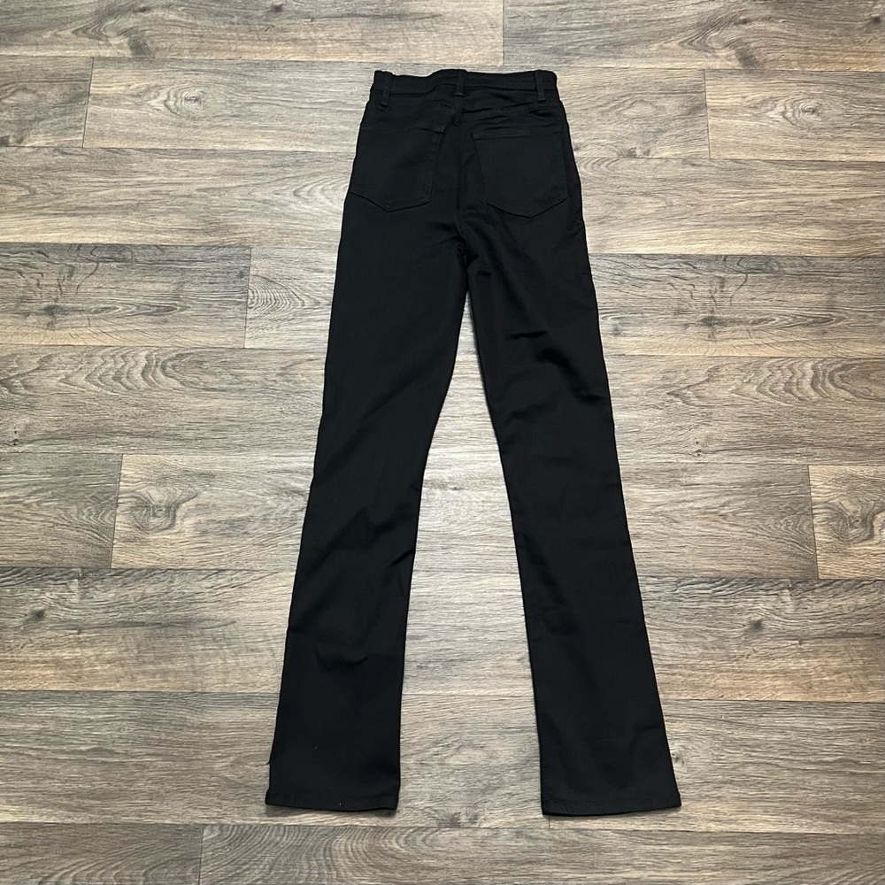 Reformation Wynn Ultra High Rise Slim Straight Jeans Black Size 26 - Picture 6 of 10